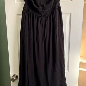 Torrid black maxi lace inset fit & flare dress-Sz 0 (XL)